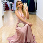 Kirsty Multi Wrap Dress - Blush