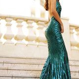 Kourtney Sequin Gown - Emerald Green [SAMPLE]