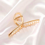Layla Hair Claw Clip - Gold Metal