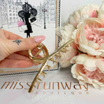 Layla Hair Claw Clip - Gold Metal