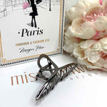 Layla Hair Claw Clip - Gunmetal Metal