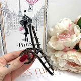Layla Hair Claw Clip - Gunmetal Metal