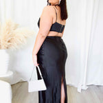 Lexi Satin Top - Black