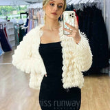 Lori Faux Fur Jacket - Ivory