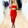 Maddy Midi Dress Red