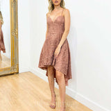 Marilyn Lace Dress - Mauve
