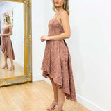 Marilyn Lace Dress - Mauve