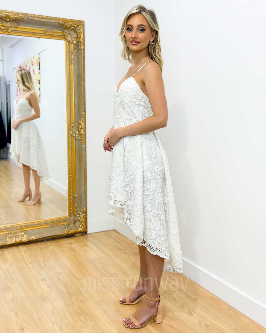 Marilyn Lace Dress - White