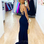 Marley Glitter Gown - Navy