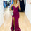 Marley Glitter Gown - Hot Pink
