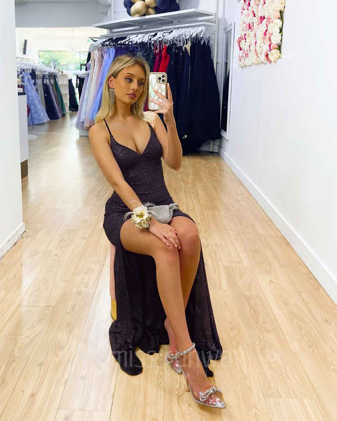 Marley Glitter Gown - Galaxy