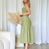 Martha Maxi Dress - Pistachio