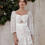 MaryKate Floral Dress - White