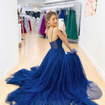 Masha Tulle Glitter Gown - Navy *[EXCLUSIVE]