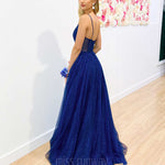 Masha Tulle Glitter Gown - Navy *[EXCLUSIVE]