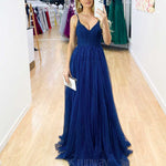 Masha Tulle Glitter Gown - Navy *[EXCLUSIVE]