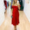 Masie Midi Dress - Red