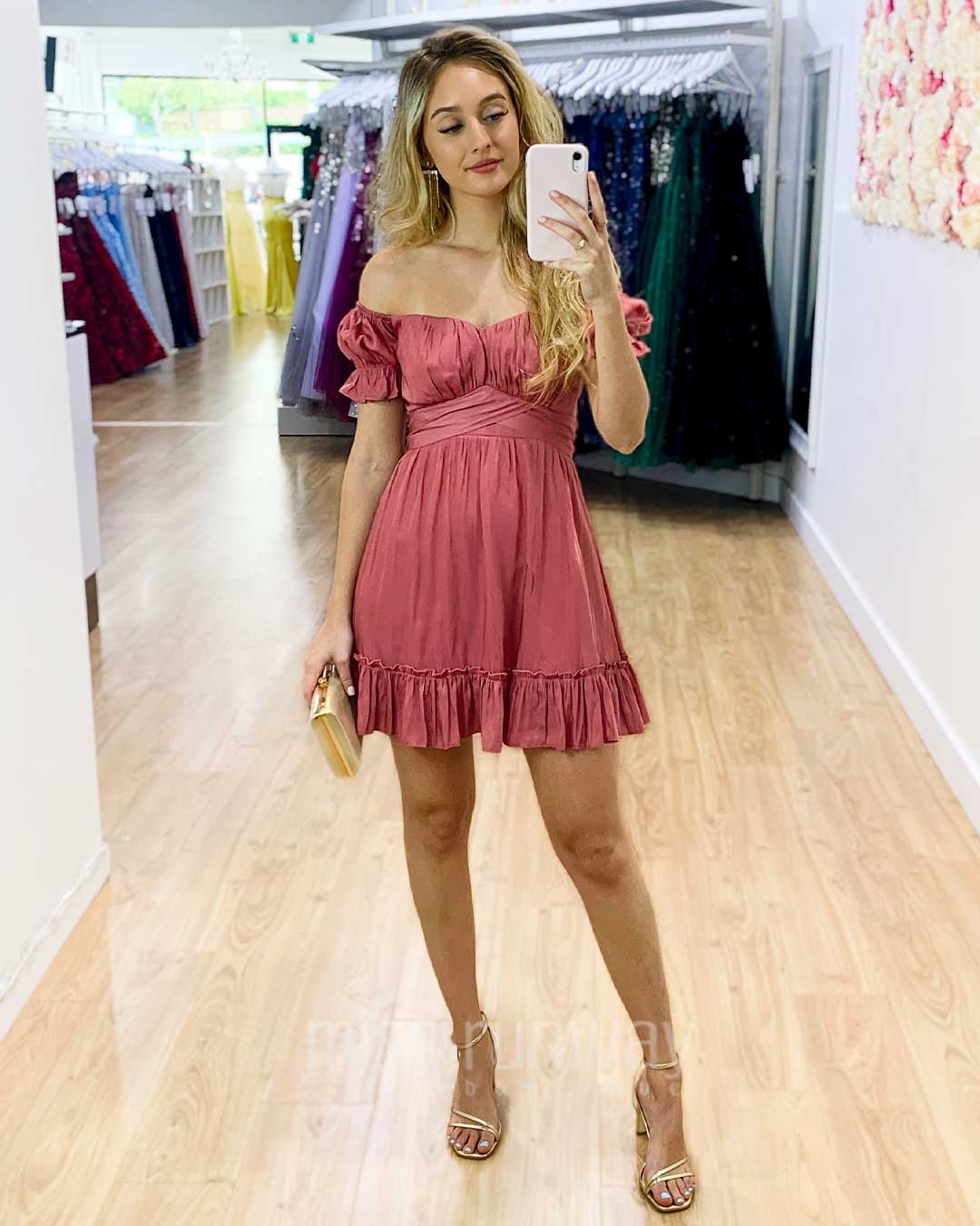 Masie Mini Dress - Rose