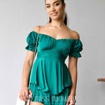 Masie Playsuit - Forest Green