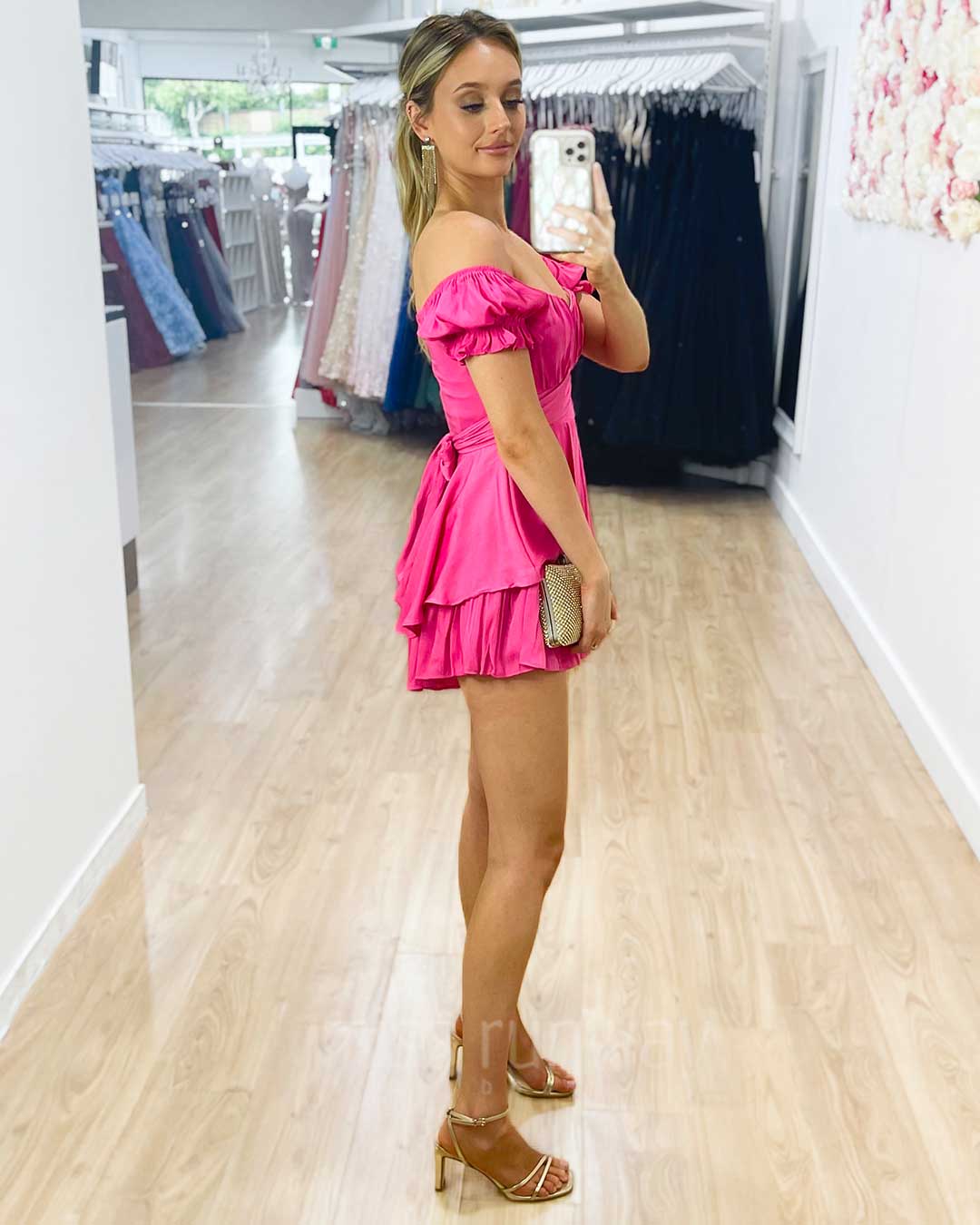 Masie Playsuit - Hot Pink