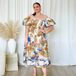 Mathilde Maxi Dress Front - Multi Print
