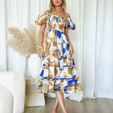 Mathilde Maxi Dress Front - Multi Print