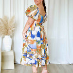 Mathilde Maxi Dress Front - Multi Print