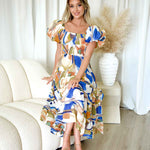 Mathilde Maxi Dress Front - Multi Print