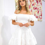 Mathilde Mini Dress - White