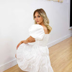 Mathilde Mini Dress - White