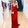 Maurie Satin Gown - Red
