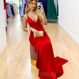 Maurie Satin Gown - Red