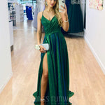 Monroe Glitter Gown - Emerald Green