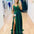 Monroe Glitter Gown - Emerald Green