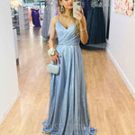 Monroe Glitter Gown - Periwinkle