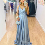 Monroe Glitter Gown - Periwinkle