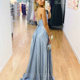 Monroe Glitter Gown - Periwinkle