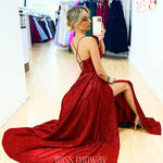 Monroe Glitter Gown - Red