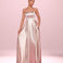 Alexandra Satin Gown - Champagne