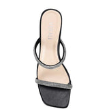 Nattie Diamante Heels - Black