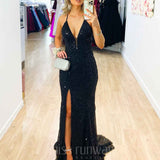 Paige Sequin Gown Black