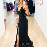 Paige Sequin Gown Black