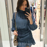 Piper Dress - Steel Blue