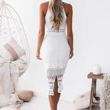 Rivers Midi Lace Dress - White - Miss Runway Boutique