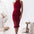 Rivers Midi Lace Dress - Red - Miss Runway Boutique