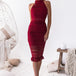 Rivers Midi Lace Dress - Red - Miss Runway Boutique