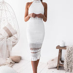 Rivers Midi Lace Dress - White - Miss Runway Boutique