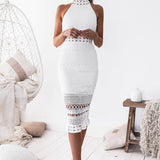 Rivers Midi Lace Dress - White - Miss Runway Boutique