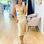 Sandrine Satin Midi Dress - Champagne