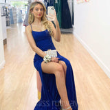Sharni Glitter Gown - Cobalt